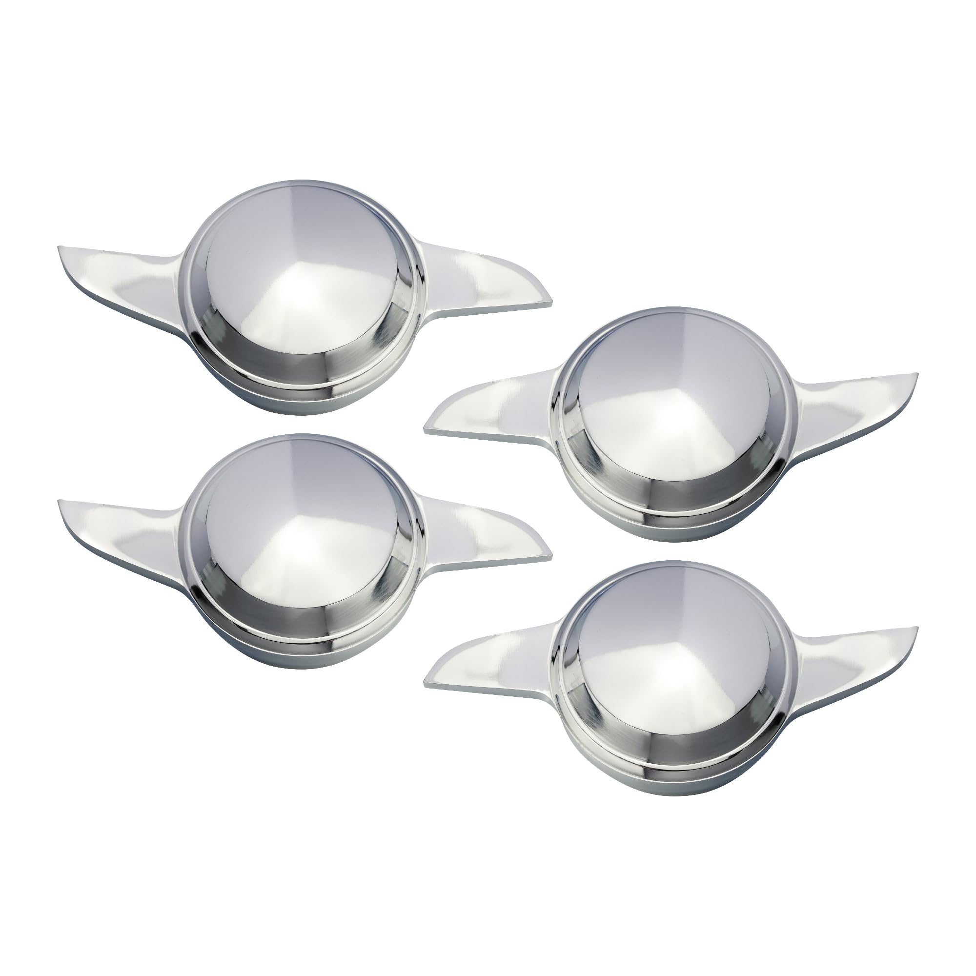 Amazon.com: British Wire Wheel 2 Ear Sharkfin Spinner Caps (Set of